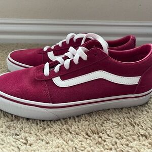 Vans Pink and White Sneakers